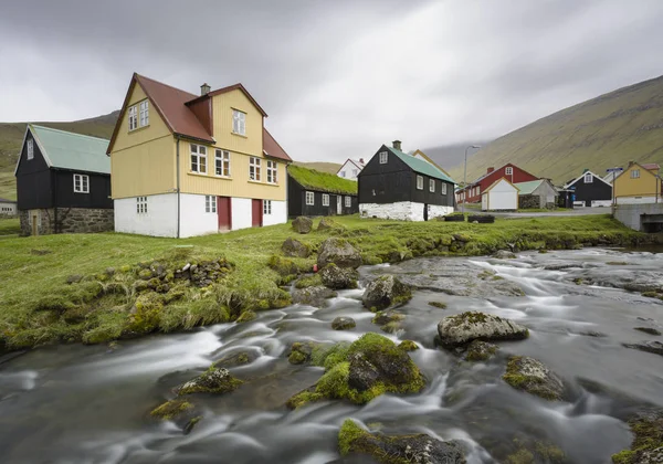 Gjogv, Faerské ostrovy, Dánsko — Stock fotografie