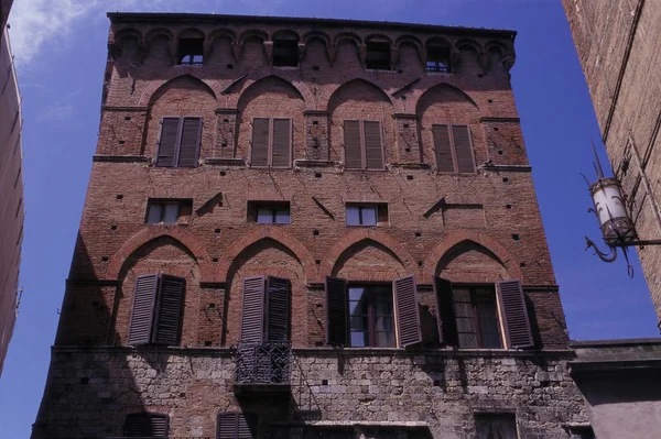 Vista Angolo Basso Dell Edificio Pietra — Foto Stock