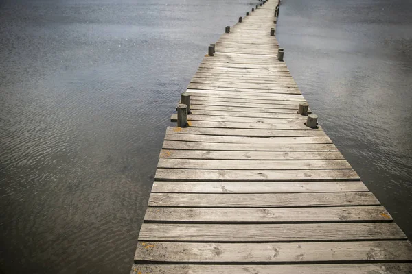 Muelle Madera Sobre Agua — Foto de Stock