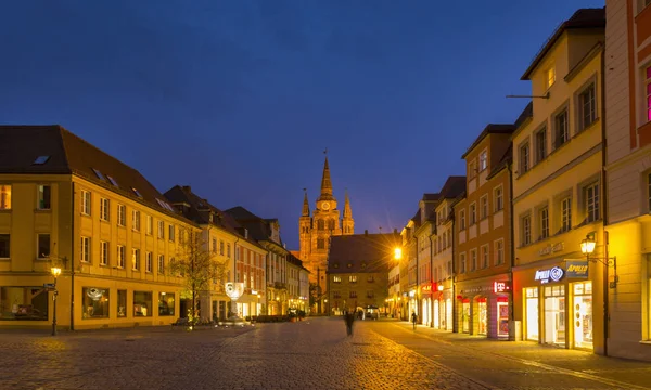 Ansbach Martin Luther Square Sankt Gumbertus Templom Bajorország Németország — Stock Fotó