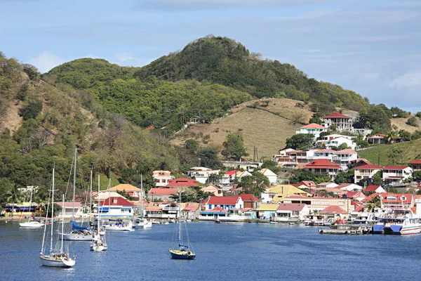 海底港 英語版 Base Terre Harport Iles Des Saintes — ストック写真