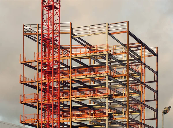 Framework of building during construction — Stok fotoğraf