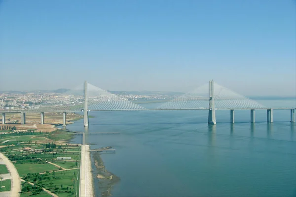Ponte Vasco da Gama, Lisabon, Portugalsko — Stock fotografie