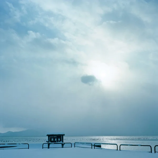 Озеро Инавасиро Фукусима Япония — стоковое фото