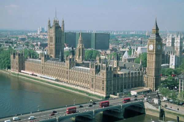 Izby Parlamentu Londyn Wielka Brytania — Zdjęcie stockowe