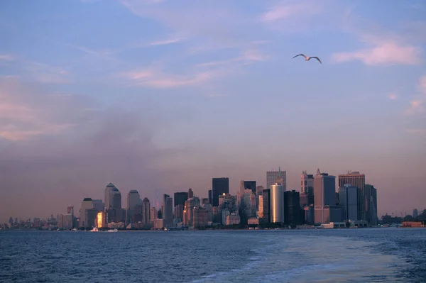 Utsikt Över Manhattan Skyline — Stockfoto