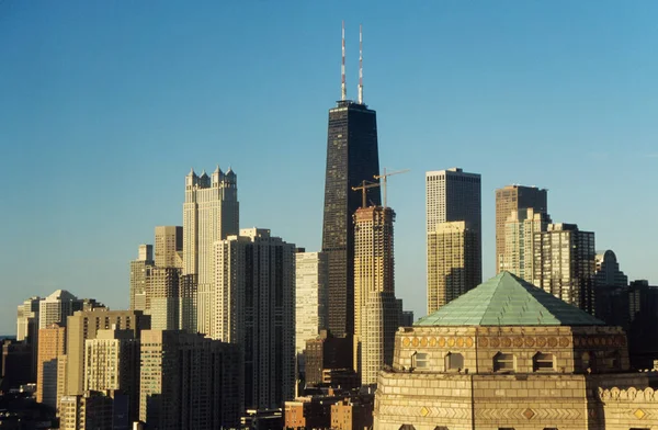 Chicago Mrakodrapy Nad Oblohou — Stock fotografie