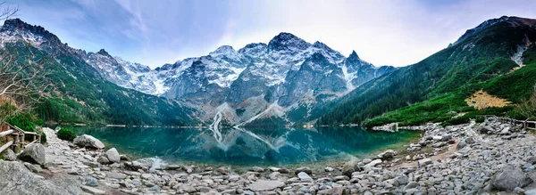 Tatra mountains. Morskie Oko lake ロイヤリティフリーのストック写真