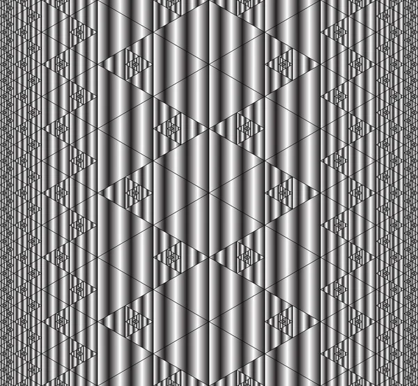 Patrón abstracto fractal sin costura compuesto de triángulos equiláteros — Vector de stock