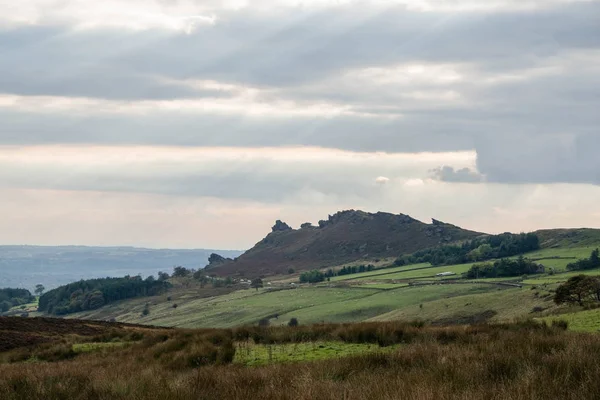 A scene showing the Ramshire Rocks, near Leek, Staffordshire — Stock Photo, Image