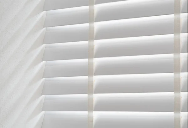 Beyaz ahşap modern perde kör arka plan — Stok fotoğraf