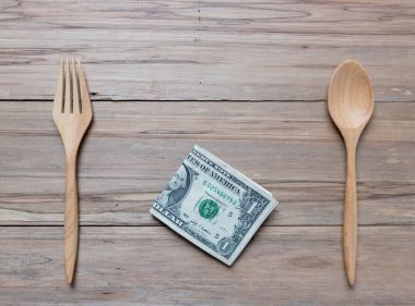 ABD banknot ahşap arka plan üzerinde