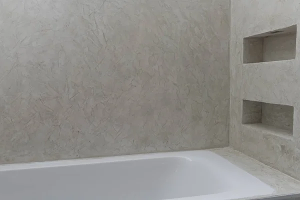 Bath tub in modern bath room interior