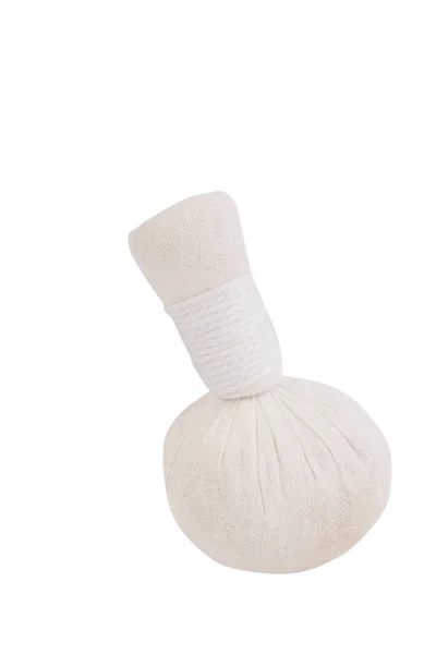 Thai Spa Herbel Massage Ball Aromatherapy Product Isolated White Background — Stock Photo, Image