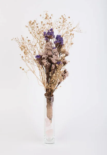 Vase Dry Flowers Bouquet — Stock Photo, Image