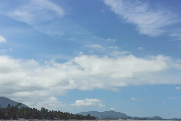 Summer Seascape Blue Sky Background — Stock Photo, Image