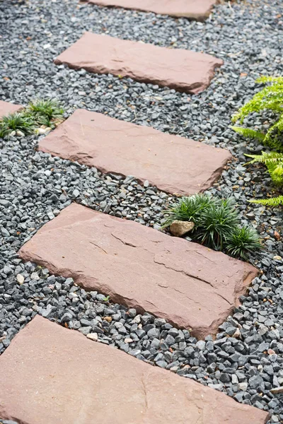 Simple Pathway Home Garden Landscape — Stock Photo, Image