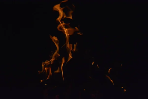 Вогонь Вогнем Дим Красиве Полум Дерево — стокове фото