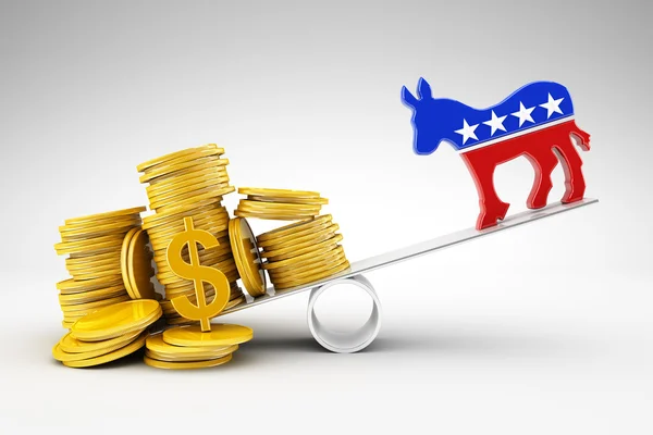 Politiek en geld — Stockfoto