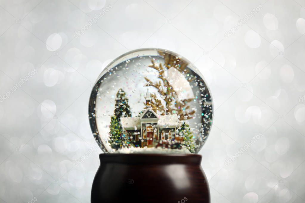 Christmas snowglobe background