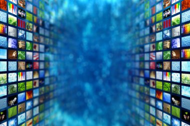 Dev multimedya video ve resim duvarlar