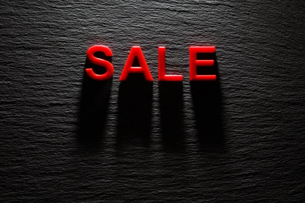 Black Friday Sale auf dunklem Schiefergrund — Stockfoto