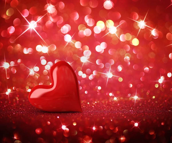 Red hearts background — Stock Photo, Image