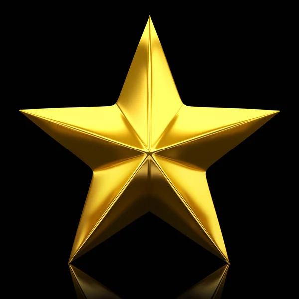 Shiny golden star — Stock Photo, Image