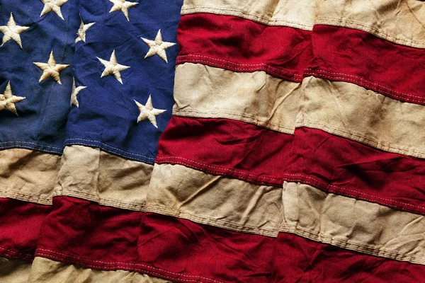 Gammal amerikansk flagga bakgrund för Memorial Day eller 4 juli — Stockfoto