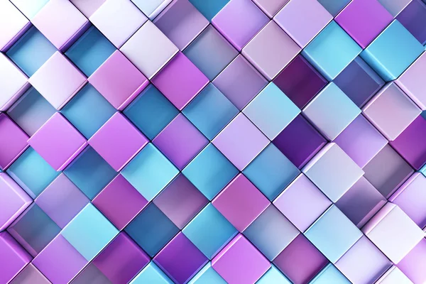 Blue and purple blocks abstract background — Stock Photo, Image