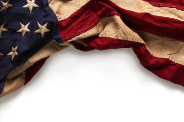 Eski Amerikan bayrağı arka plan için anma günü ya da 4 Temmuz