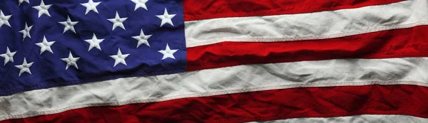 Bandera americana roja, blanca y azul para el Día de los Caídos o de los Veteranos — Foto de Stock