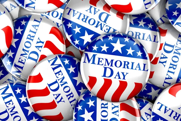 Memorial day button background — Stock Photo, Image