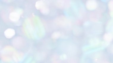 Parlak beyaz renkli ışıklar Bokeh soyut arkaplanı bulanıklaştırır