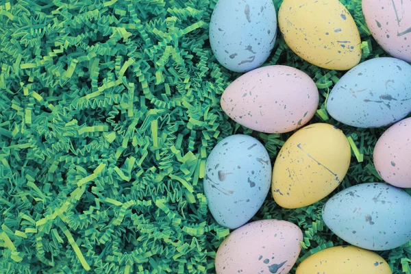 Collection Colorful Easter Eggs Background — Stock Photo, Image
