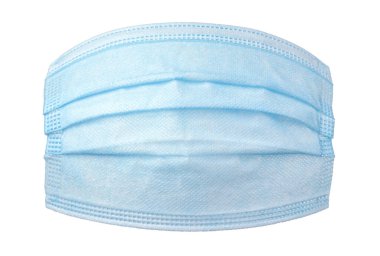 Kişisel koruyucu ekipman, PPE, beyaz üzerine izole edilmiş tıbbi yüz maskesi.