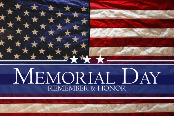 Bandera Americana Memorial Day Background — Foto de Stock