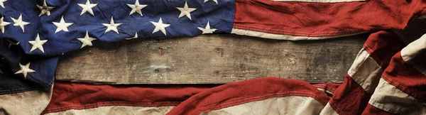 Bandeira Americana Antiga Fundo — Fotografia de Stock