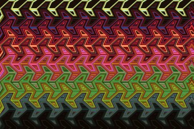 Olağandışı, soyut, parlak desenli ilginç bir arkaplan tasviri