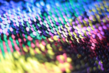 Parlak pullar ve ışıltıların ışıltılı tatil makro arka planı