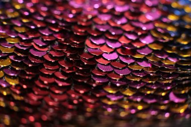 Parlak doku arka plan yanardöner çok renkli pullar makro fotoğraf