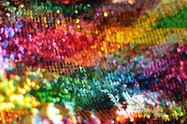 Parlak doku arka plan yanardöner çok renkli pullar makro fotoğraf