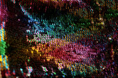 Parlak doku arka plan yanardöner çok renkli pullar makro fotoğraf