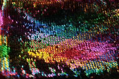 Parlak doku arka plan yanardöner çok renkli pullar makro fotoğraf