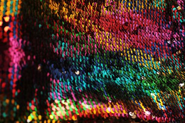 Parlak doku arka plan yanardöner çok renkli pullar makro fotoğraf