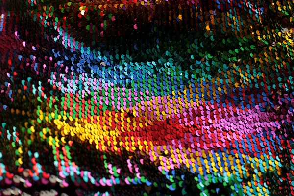 Lesklé Textury Pozadí Duhového Vícebarevné Flitry Makro Fotografie — Stock fotografie
