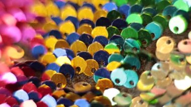 Parlak doku arka plan yanardöner çok renkli pullar