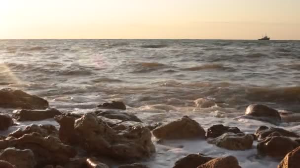 Schoonheid Van Dageraad Romantiek Van Zonsondergang Video Voor Ontspanning Meditatie — Stockvideo