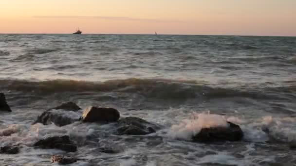 Schoonheid Van Dageraad Romantiek Van Zonsondergang Video Voor Ontspanning Meditatie — Stockvideo