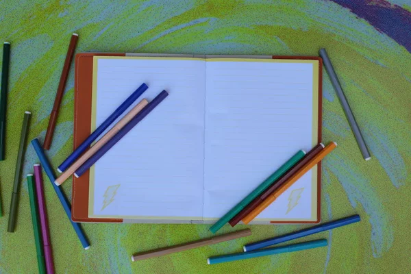 Notebook Para Notas Espaço Livre — Fotografia de Stock